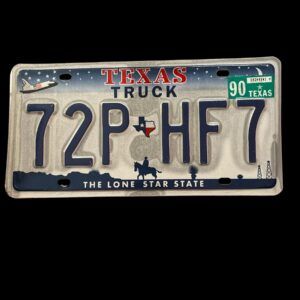 PLAQUE TEXAS TRUCK 72P HF7 1990