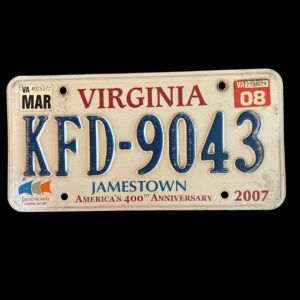 PLAQUE VIRGINIA KFD-9043 2008