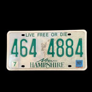 PLAQUE NEW HAMPSHIRE 464 4884 2021
