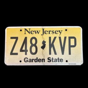 PLAQUE NEW JERSEY Z48 KVP
