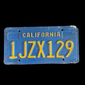 PLAQUE CALIFORNIA 1 JZX129