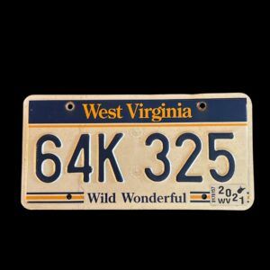PLAQUE WEST VIRGINIA 64K 325 2021