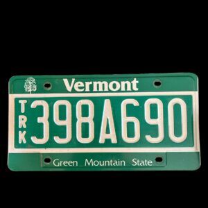 PLAQUE VERMONT  TRK 398A690
