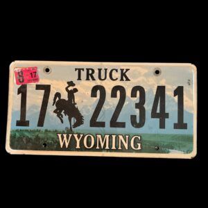 PLAQUE WYOMING TRUCK 17 22341 2017