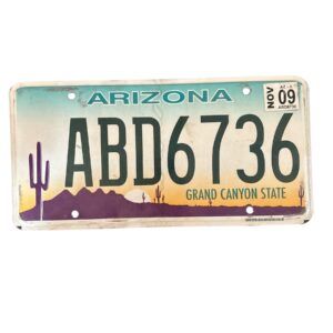 PLAQUE ARIZONA ABD6736 de 2009