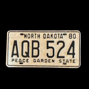 PLAQUE NORTH DAKOTA AQB 524 1980