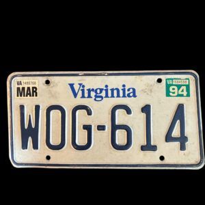 PLAQUE VIRGINIA WOG-614 1994