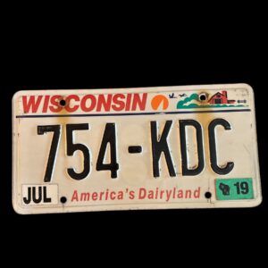 PLAQUE WISCONSIN 754-KDC 2019