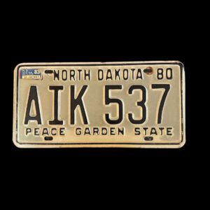 PLAQUE NORTH DAKOTA AIK 537 1983