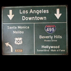 PANNEAU METAL LOS ANGELES DOWNTOWN