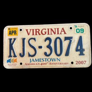 PLAQUE VIRGINIA KJS-3074 2009
