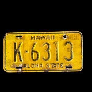 PLAQUE HAWAII K-6313 1969