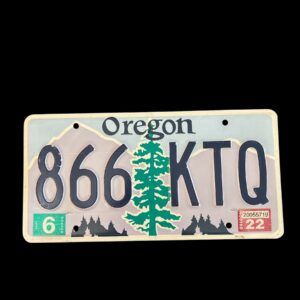 PLAQUE OREGON 866 KTQ 2022