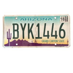 PLAQUE ARIZONA BYK1446 de 2018