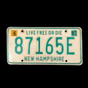 PLAQUE NEW HAMPSHIRE 87165E 1987