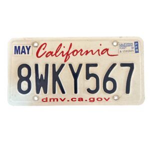 PLAQUE CALIFORNIA 8 WKY567