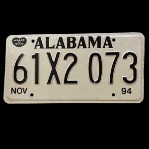 PLAQUE ALABAMA 61X2073 1994