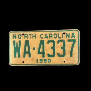 PLAQUE NORTH CAROLINA WA-4337 1980