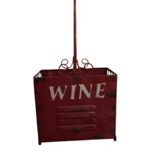 PORTE BOUTEILLES EN METAL DECO