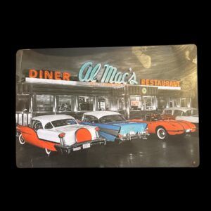 PLAQUE METAL DINER MAC'S