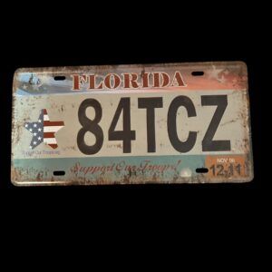 PLAQUE VOITURE FLORIDA 84TCZ