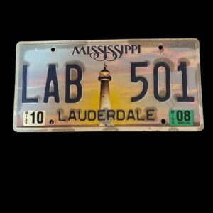 PLAQUE VOITURE MISSISSIPPI LAB 501