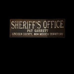 PLAQUE SHERIFF'S OFFICE PAT GARRETT