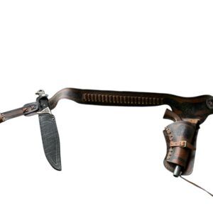 CEINTURE WESTERN AVEC HOLSTER ET CARTOUCHIERE