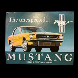PLAQUE METAL MUSTANG "The Unexpected"