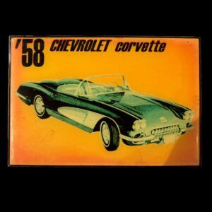 PLAQUE CHEVROLET CORVETTE 58