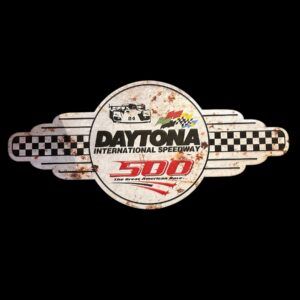 GRANDE PLAQUE VINTAGE  DAYTONA SPEEDWAY