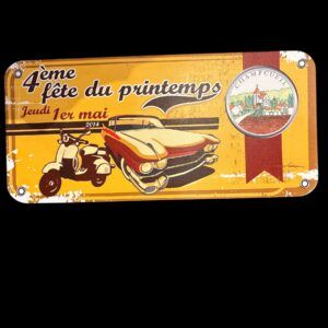 PLAQUE PLASTIQUE FETE PRINTEMPS 1ER MAI 2014 CHAMPCUEIL