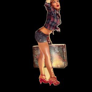 GRANDE PLAQUE VINTAGE PIN UP