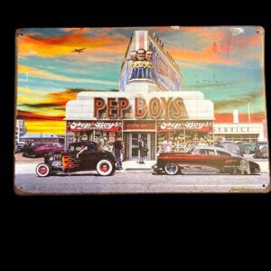 PLAQUE METAL PEP BOYS