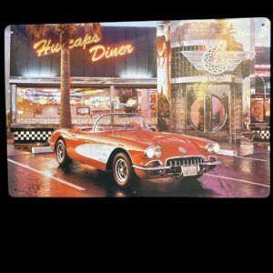 PLAQUE METAL DINER 1856