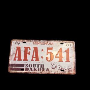 PLAQUE IMMATRICULATION MINNEHAHA AFA 541