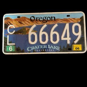 PLAQUE VOITURE OREGON CL 66649