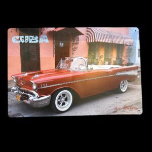 PLAQUE METAL CUBA