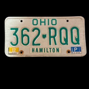 PLAQUE VOITURE OHIO 362-RQQ