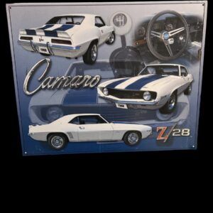 PLAQUE METAL CAMARO Z/28