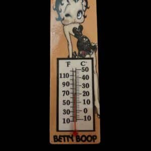 MAGNET THERMOMETRE BETTY BOOP ROBE  NOIRE