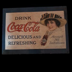 PLAQUE COCA COLA - DELICIOUS AND REFRESHING