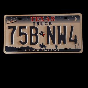 PLAQUE TEXAS TRUCK 75B NW4
