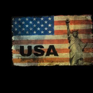 PLAQUE USA STATUE LIBERTE