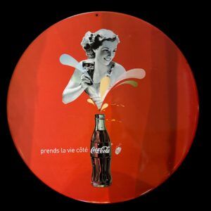 PLAQUE RONDE COCA COLA