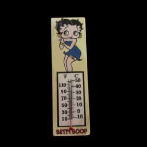 MAGNET THERMOMETRE BETTY BOOP ROBE BLEUE
