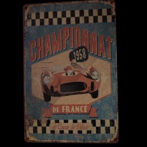 PLAQUE CHAMPIONNAT 1958