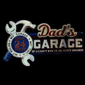 PLAQUE DAD'S GARAGE