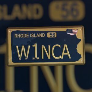 PLAQUE IMMATRICULATION RHODE ISLAND W1NCA