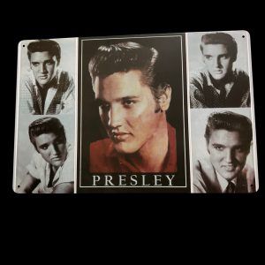 PLAQUE EN METAL ELVIS PRESLEY